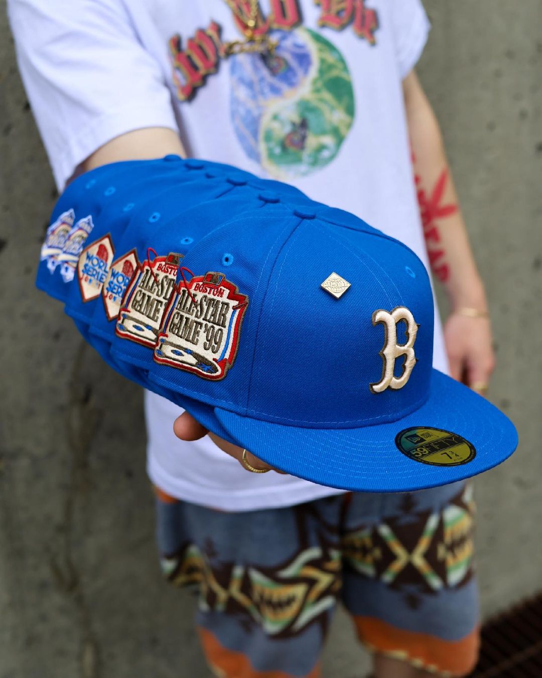 Blue Nitro Fitted Hats