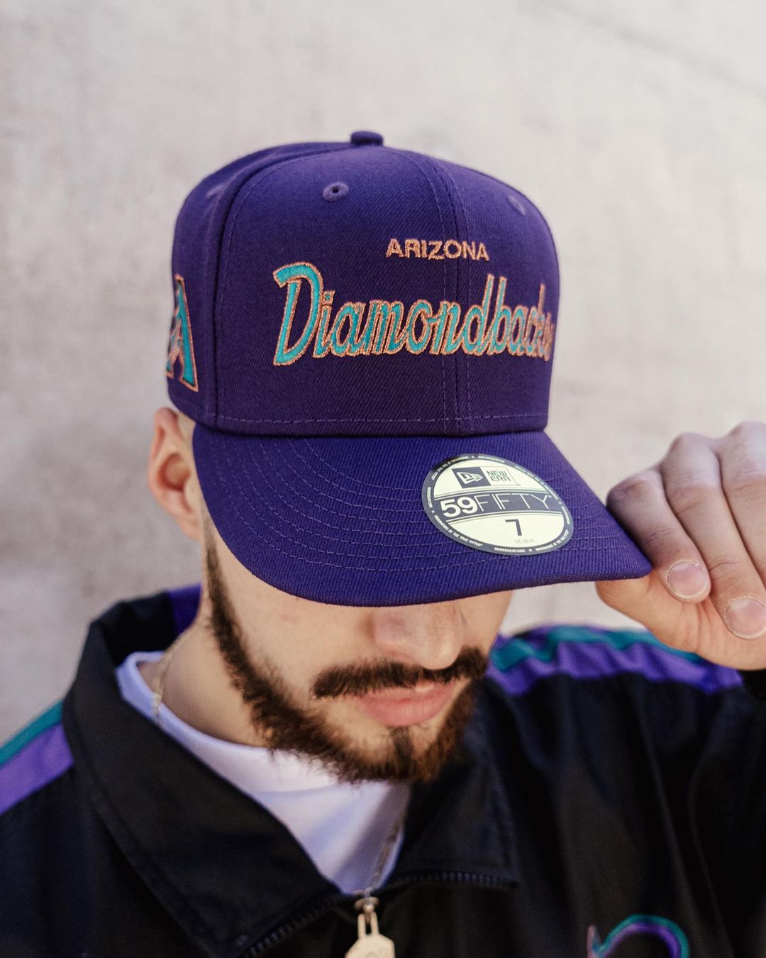 MLB Retro Script Fitted Hat