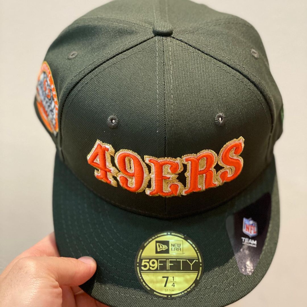 New Era Olive Green & Orange San Francisco 49ers Candlestick Park 59FIFTY Fitted Hat