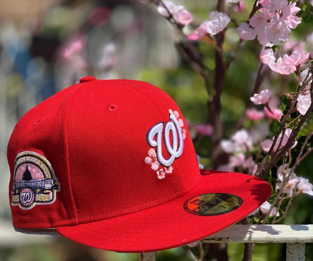 Cherry Blossom Fitted Hats