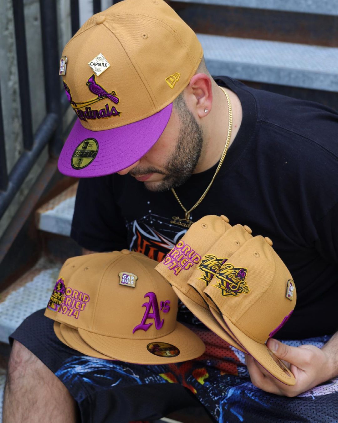 Peanut Butter & Jelly Fitted Hats