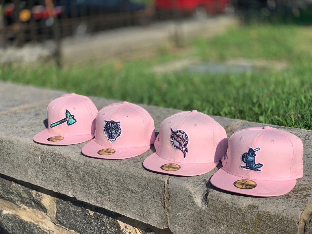 Pink MLB Fitted Hats Sports World 165