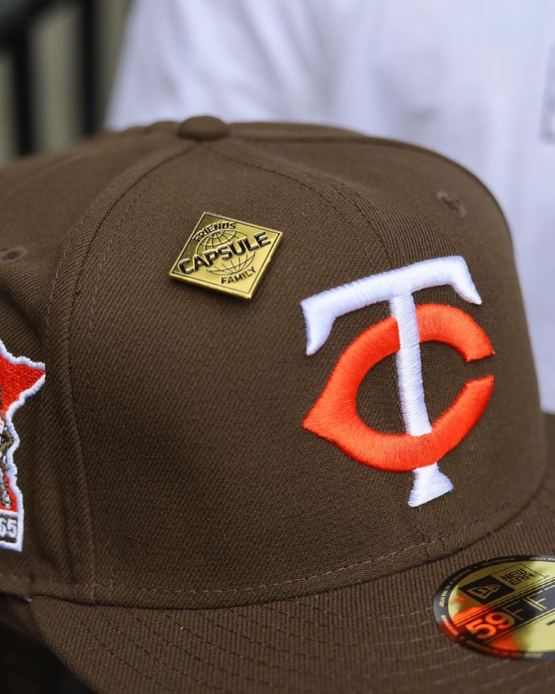 Minnesota Twins Brown & Orange Fitted Hat