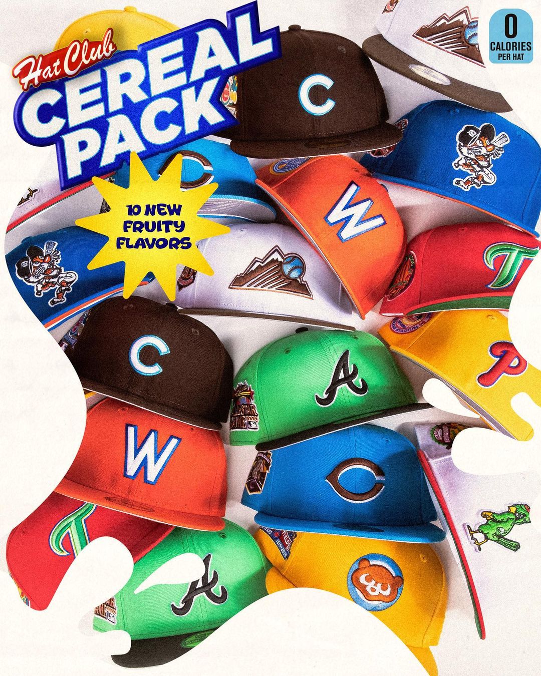 Cereal Pack Fitted Hats