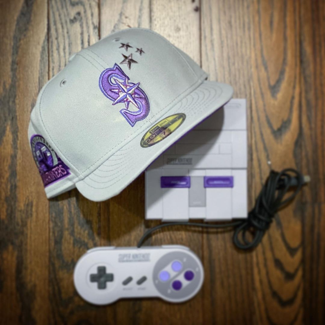 Seattle Mariners Super Nintendo Fitted Hat