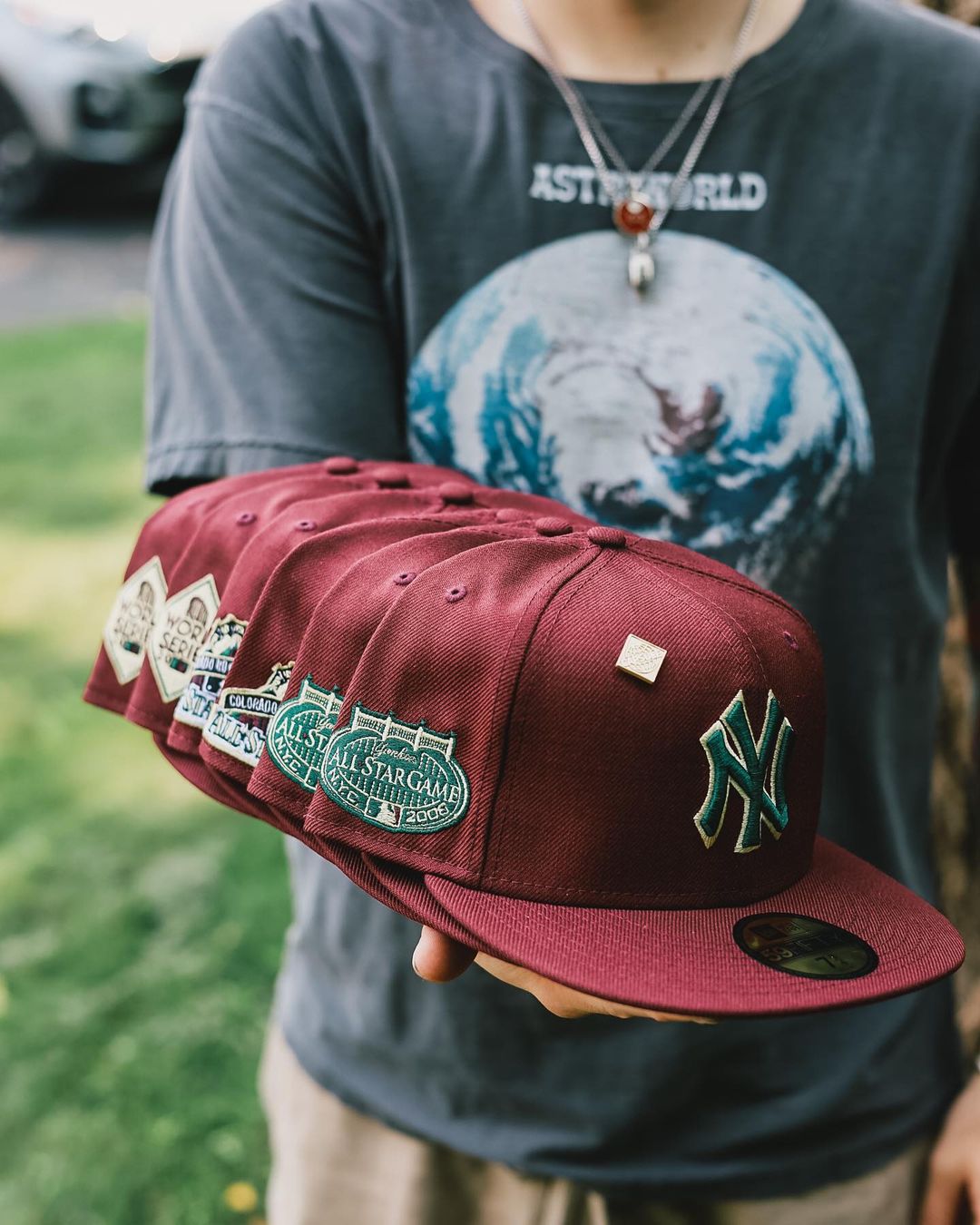 Burgundy Bliss Fitted Hats