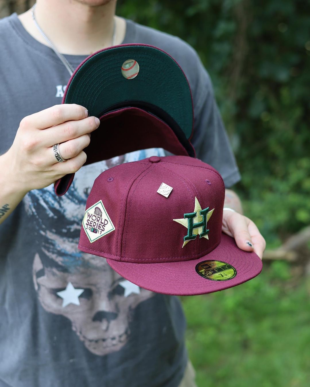 Burgundy Bliss Fitted Hats