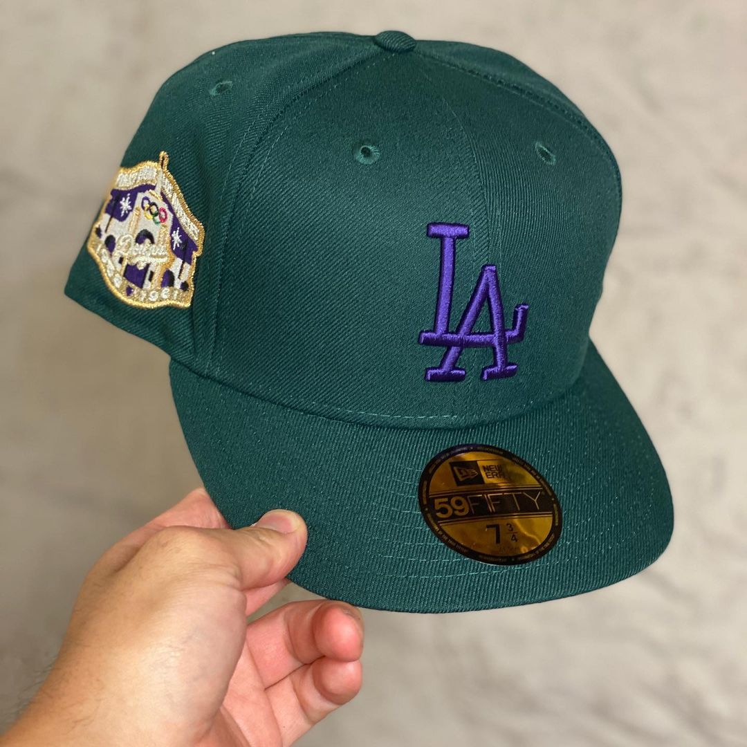 Purple Kush LA Dodgers Fitted Hat