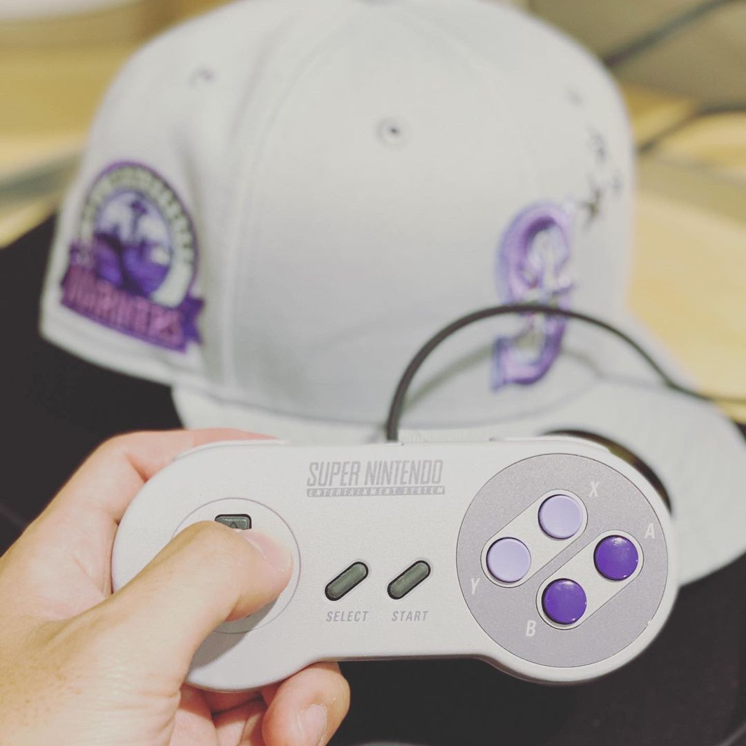 Seattle Mariners Super Nintendo Fitted Hat