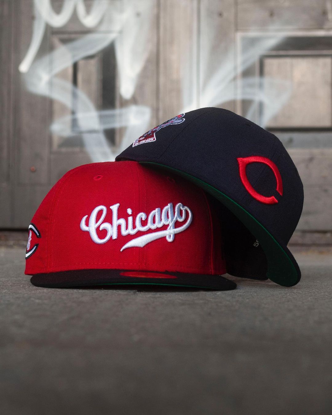 Cubs And Reds Fitted Hats