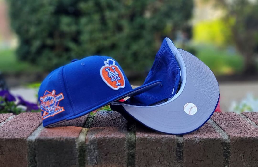 Royal Blue & Orange Apple NY Mets Baseball Cap