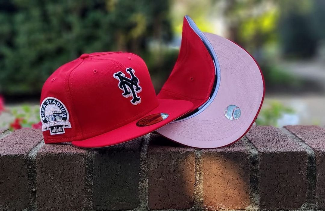 Cardinal Red & Pink NY Yankees Baseball Cap