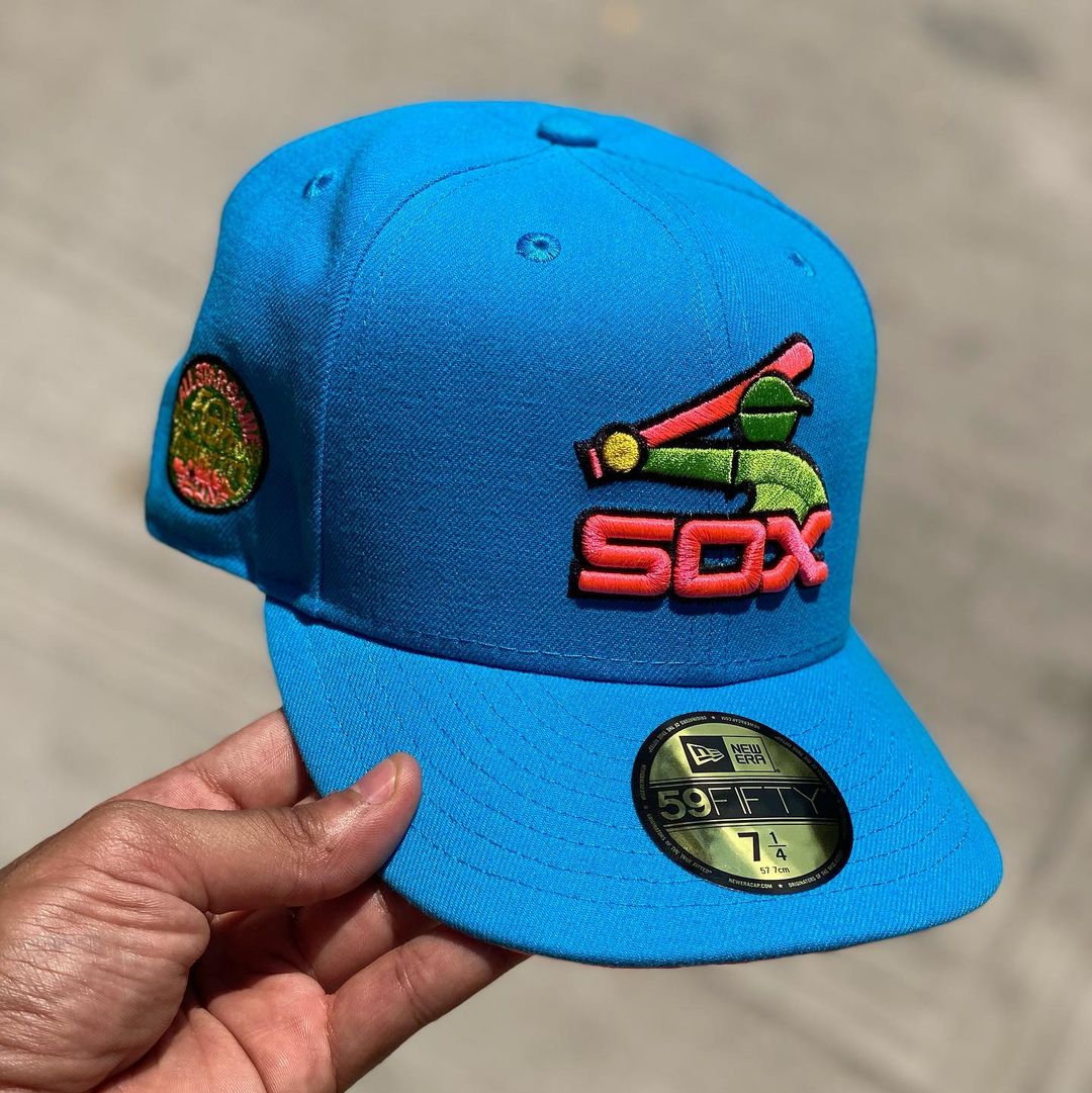 Jolly Rancher Inspired Chicago White Sox Fitted Hat