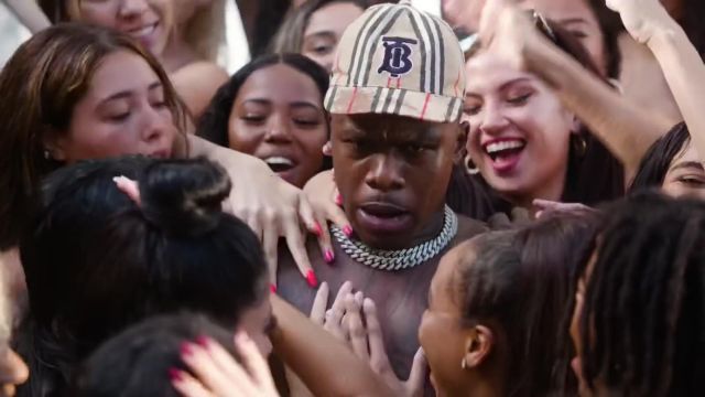 DaBaby Burberry Striped Hat