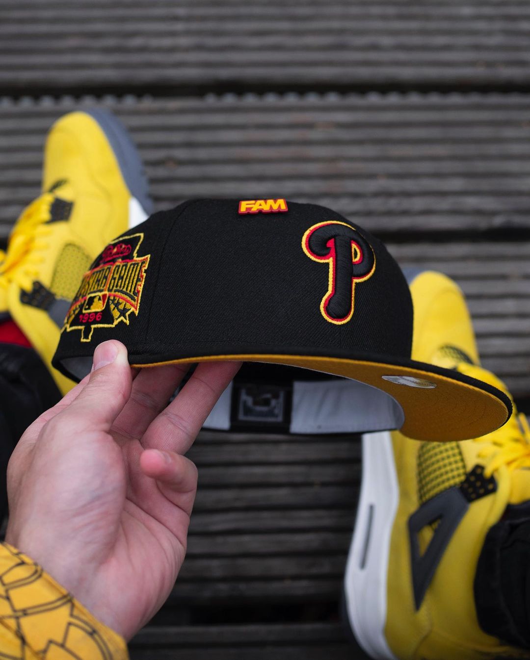 Black, Yellow & Red Philadelphia Phillies Fitted Hat