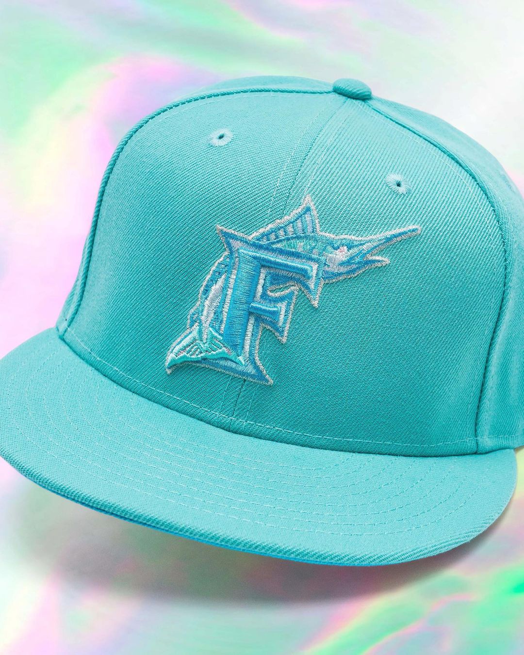 Florida Marlins 2003 WS Ocean Pearl Collection Fitted Hat