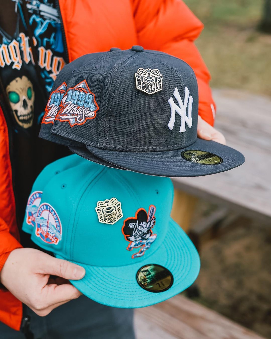 Yankees & Detroit Tigers Coked out Tigers Fitted Hats