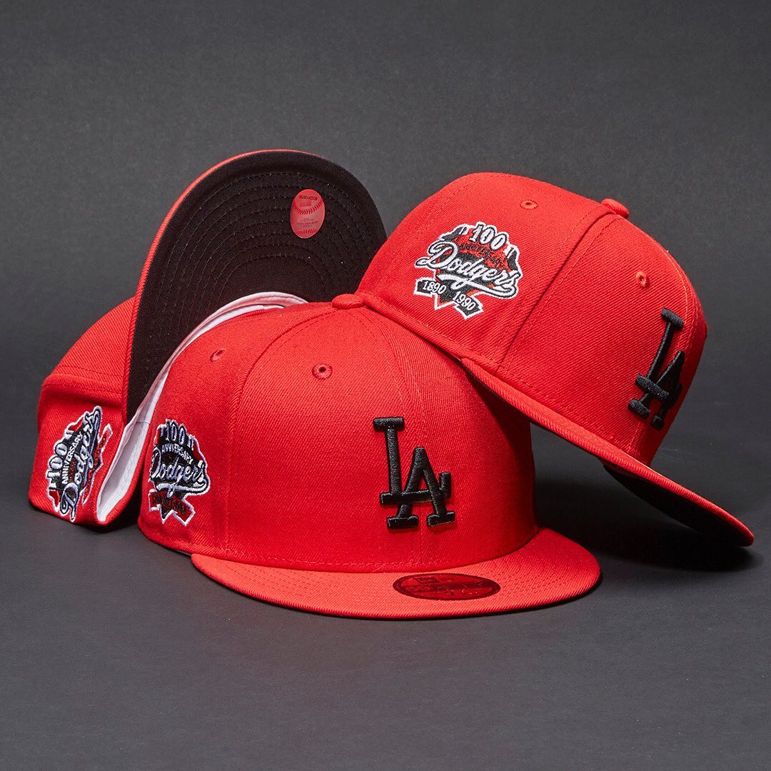 Los Angeles Dodgers Licorice Fitted Hats