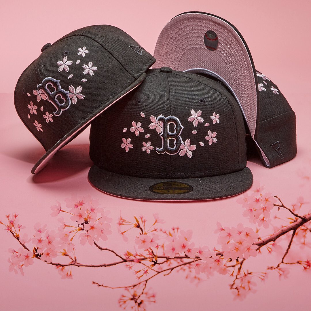 Boston Red Sox Cherry Blossom Fitted Hat