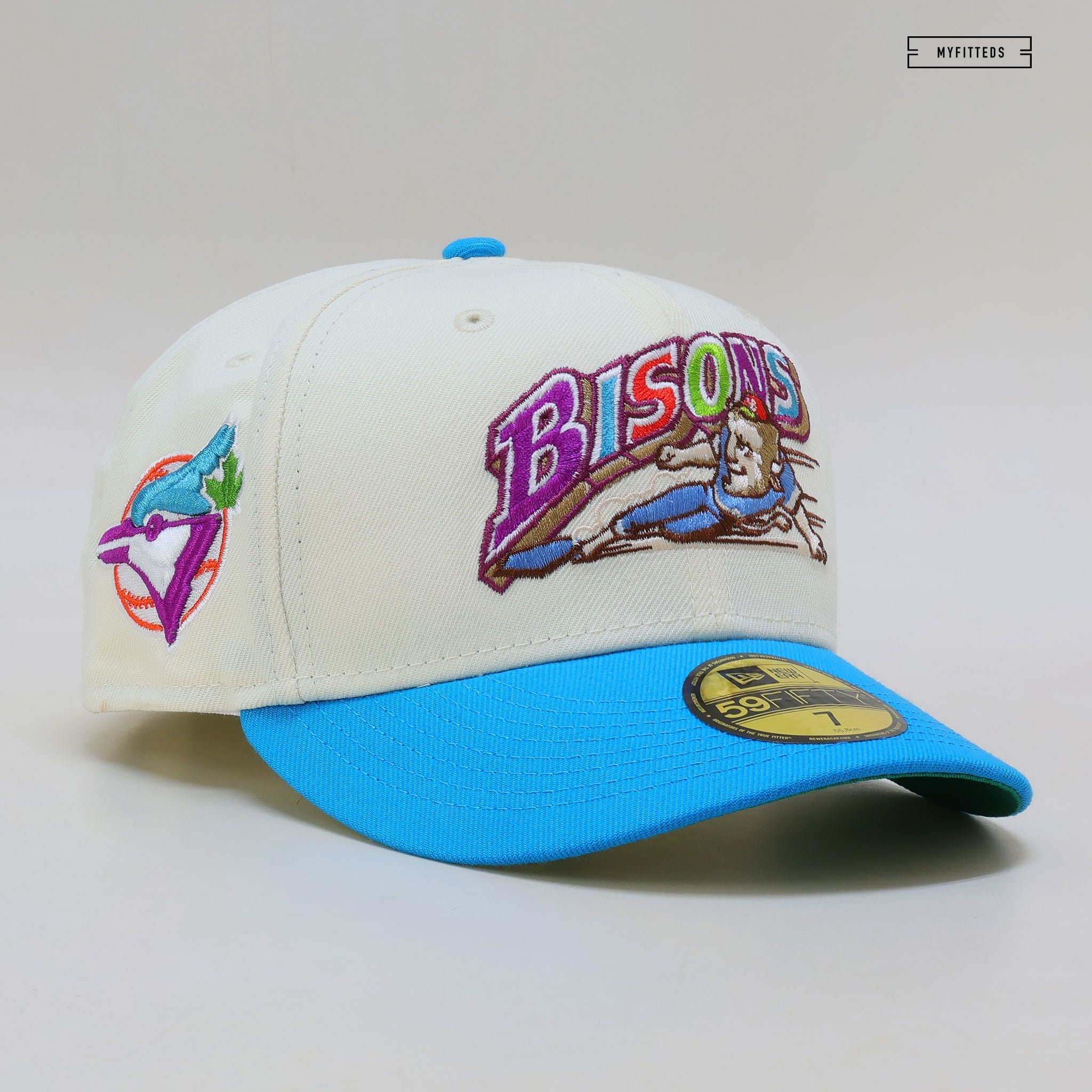 Cinnamon Toast Crunch Inspired Buffalo Bison Fitted Hat