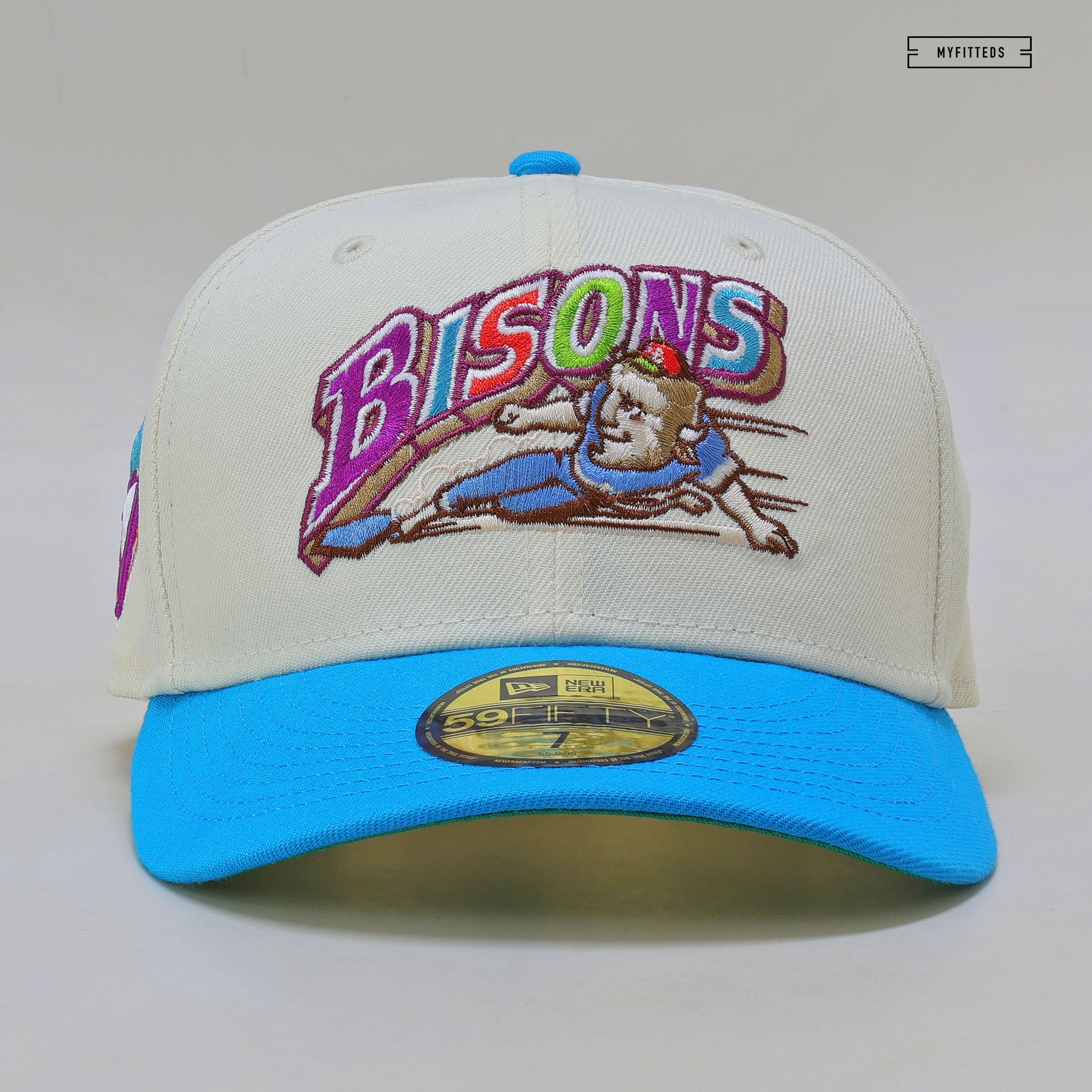 Cinnamon Toast Crunch Inspired Buffalo Bison Fitted Hat