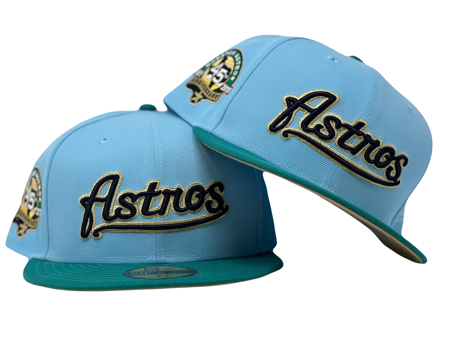 Doscientos Blue Fitted Hats