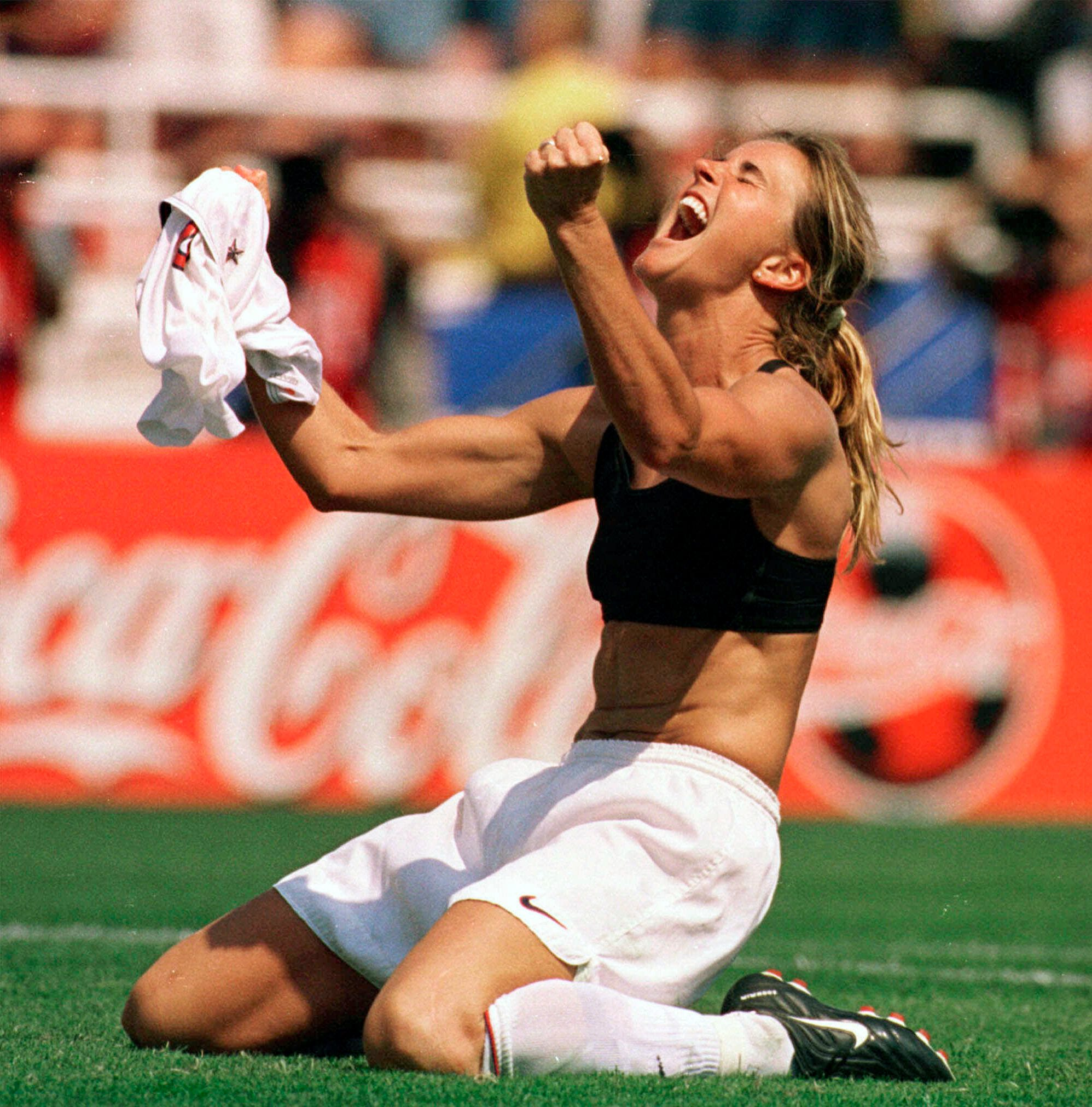 Brandi Chastain Famous Sports Bra