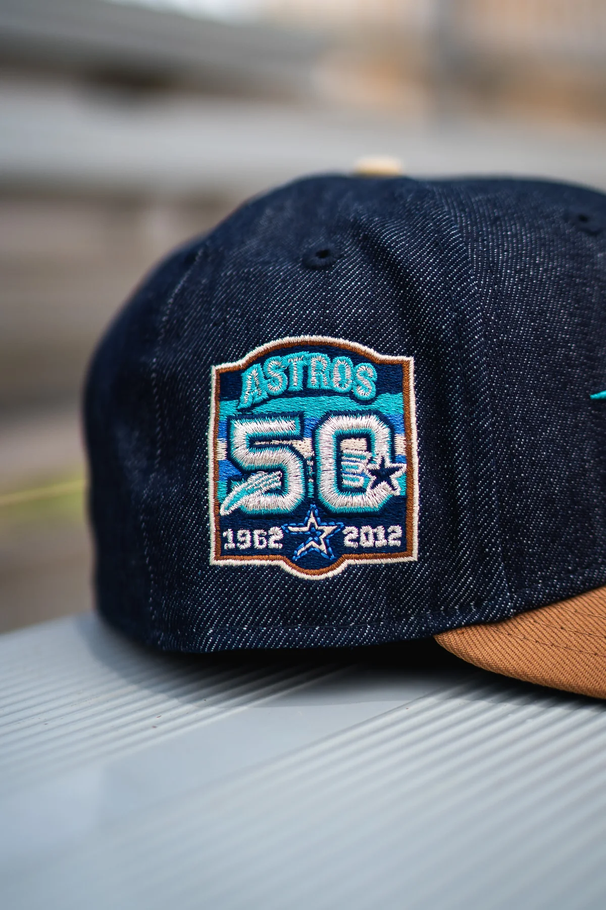 Houston Astros Denim & Khaki Fitted Hat 