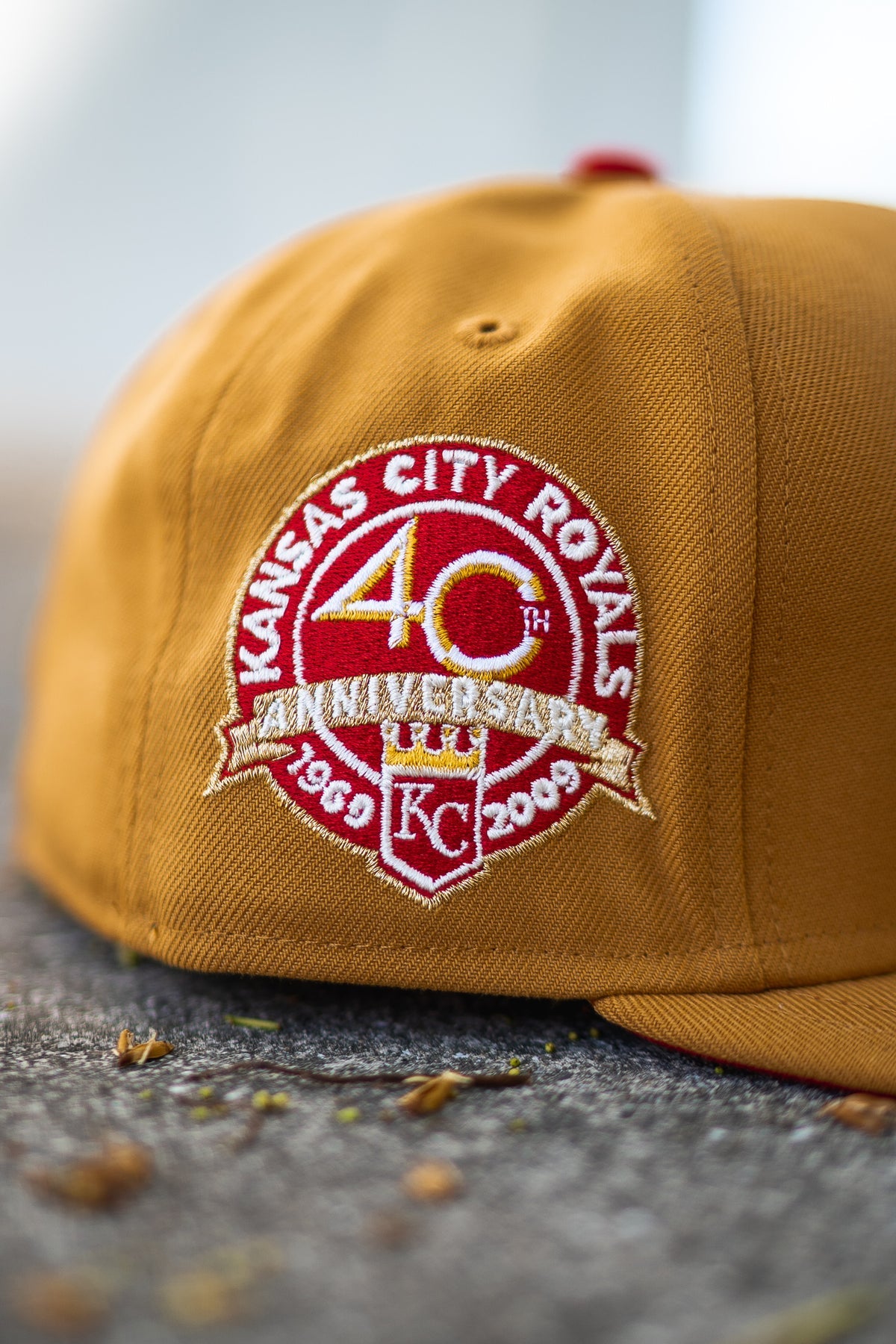 Kansas City Royals Wheat 40th Anniversary Fitted Hat