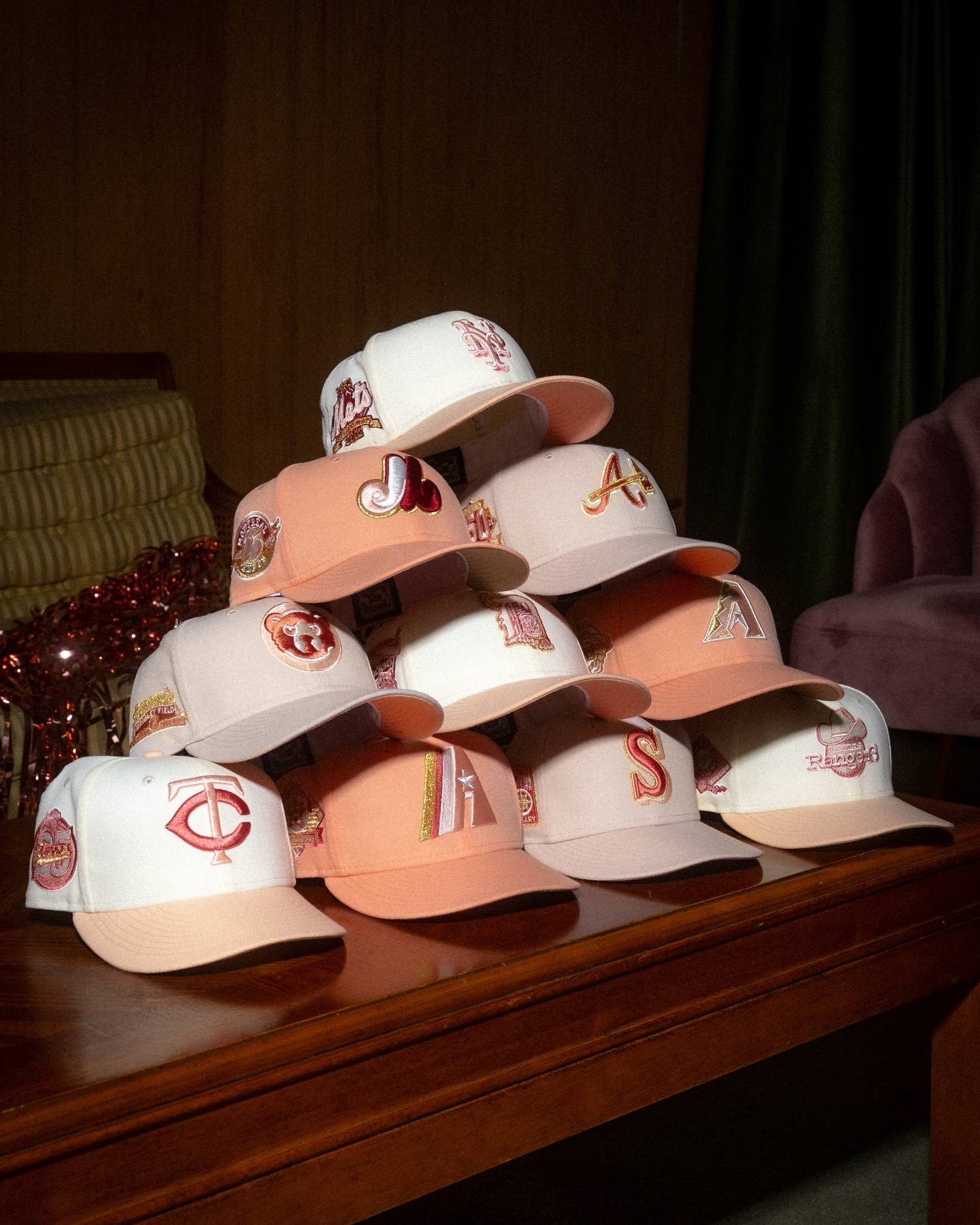 Rose Gold Fitted Hats