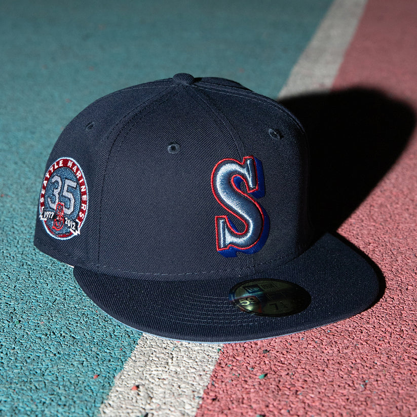MLB Navy Crown Fitted Hats