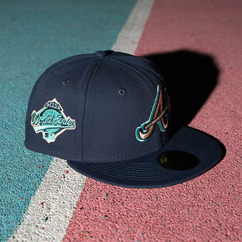 MLB Navy Crown Fitted Hats