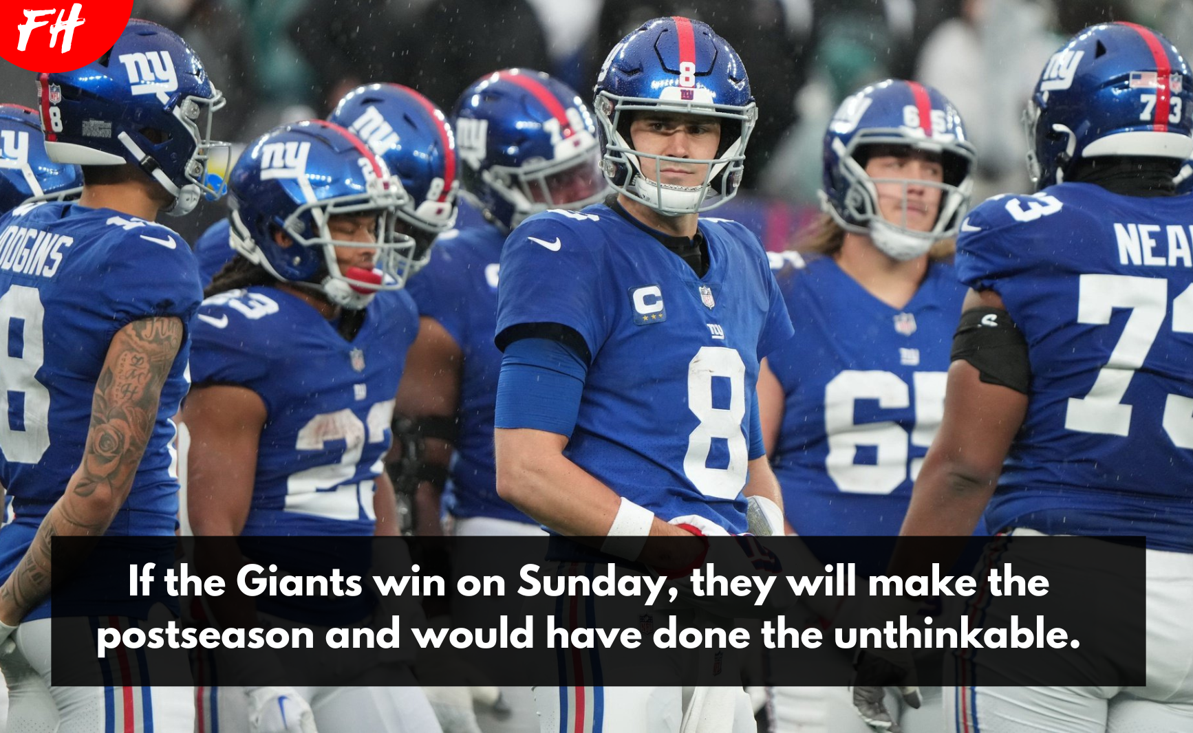 If the Giants win on Sunday, they will make the postseason and would have done the unthinkable.