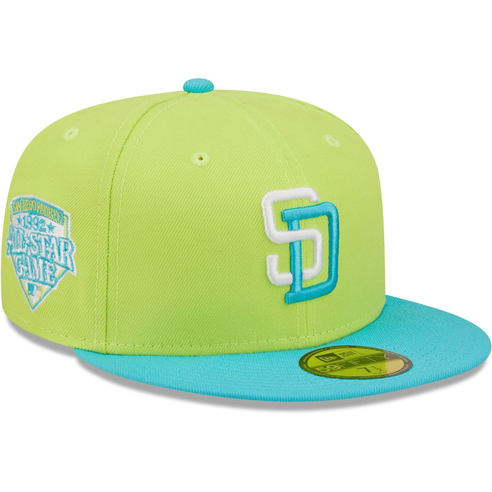 MLB Lime Cyber Vice Fitted Hats
