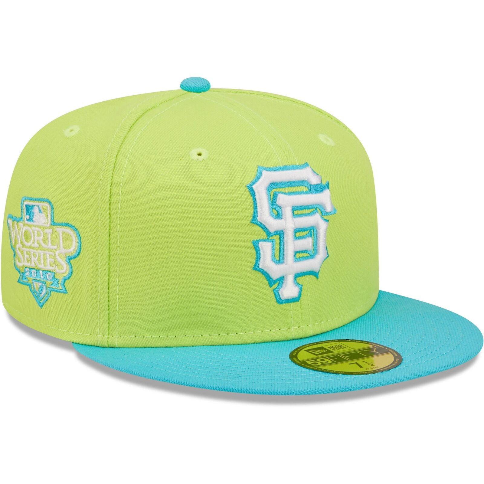 MLB Lime Cyber Vice Fitted Hats