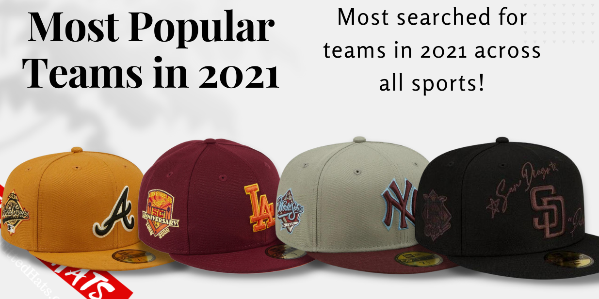 Most Searched For Team hats in 2021