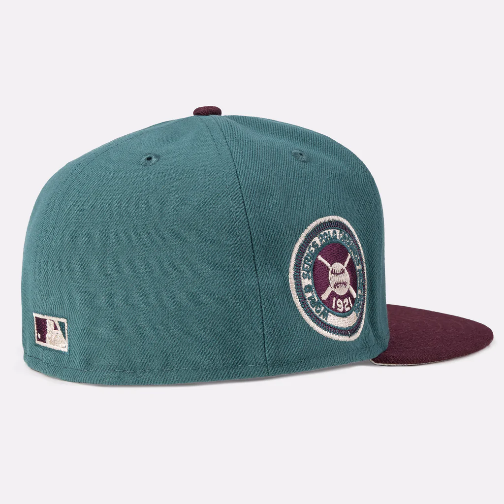 Forest Pine & Maroon New York Giants Fitted Hat