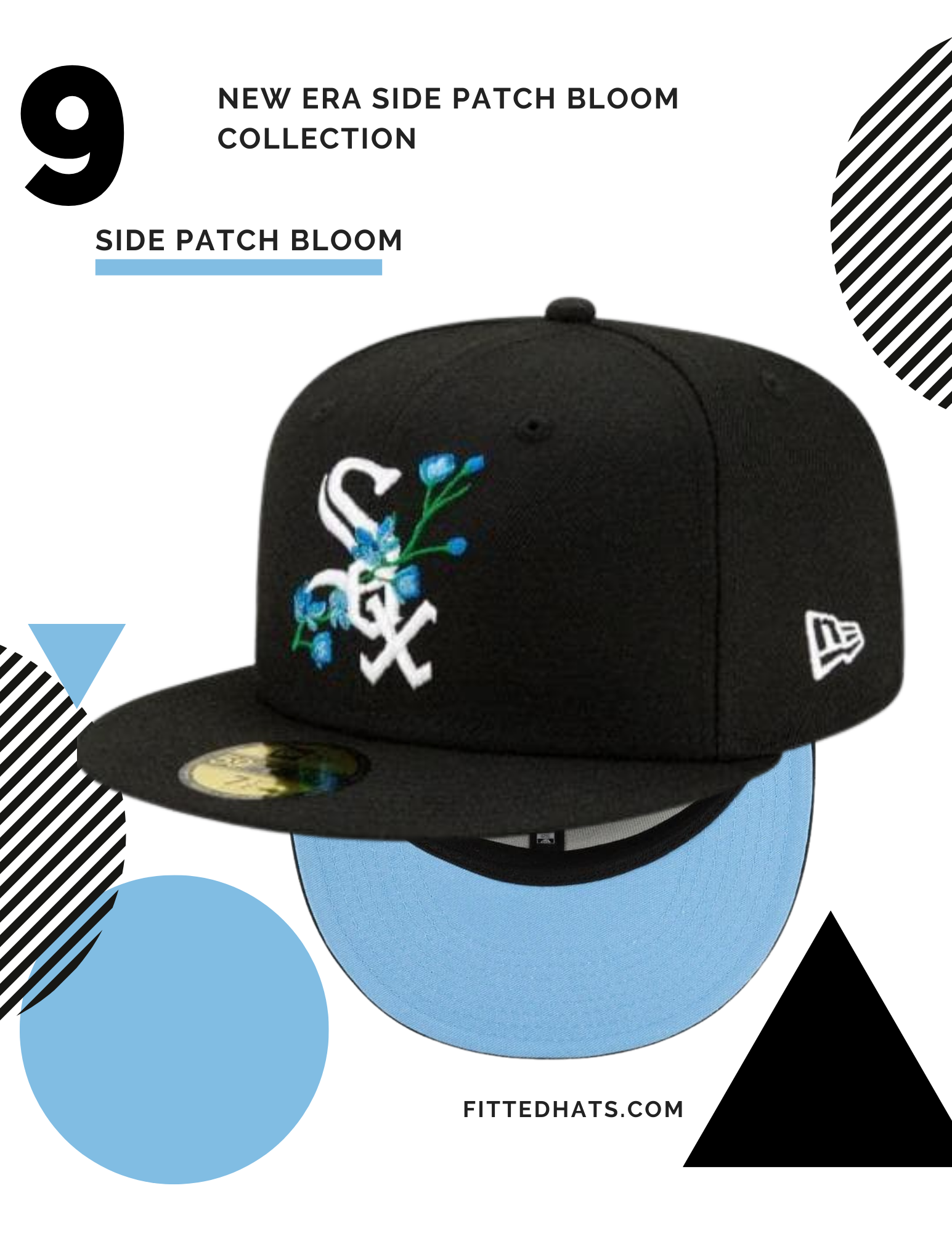 New Era Side Patch Bloom Fitted Hat Collection