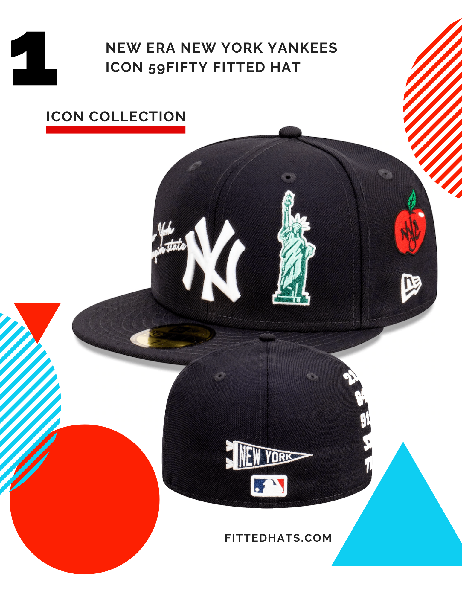 New York Yankees Icon Liberty Fitted Hat