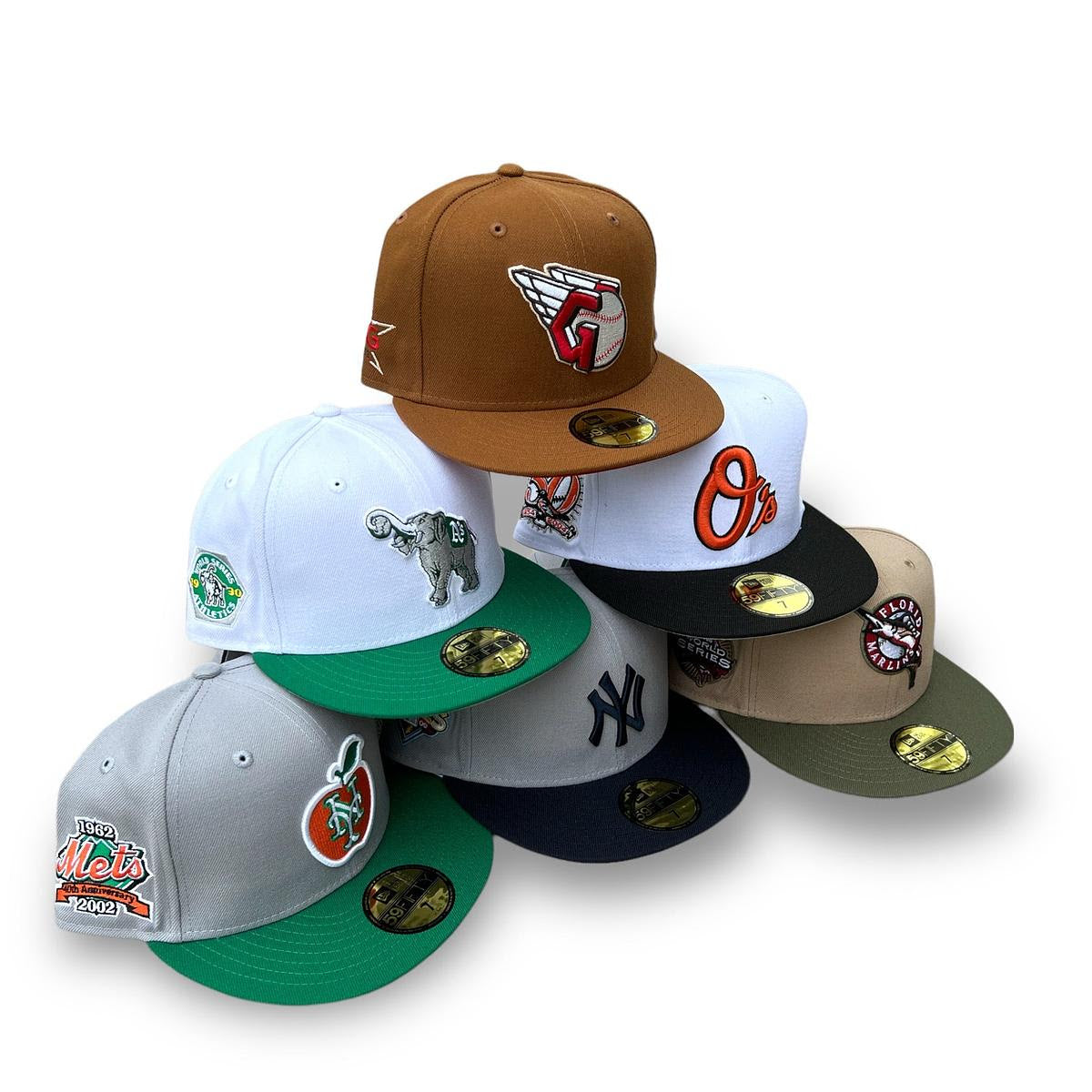 USA Cap King Variety Fitted Hat Drop