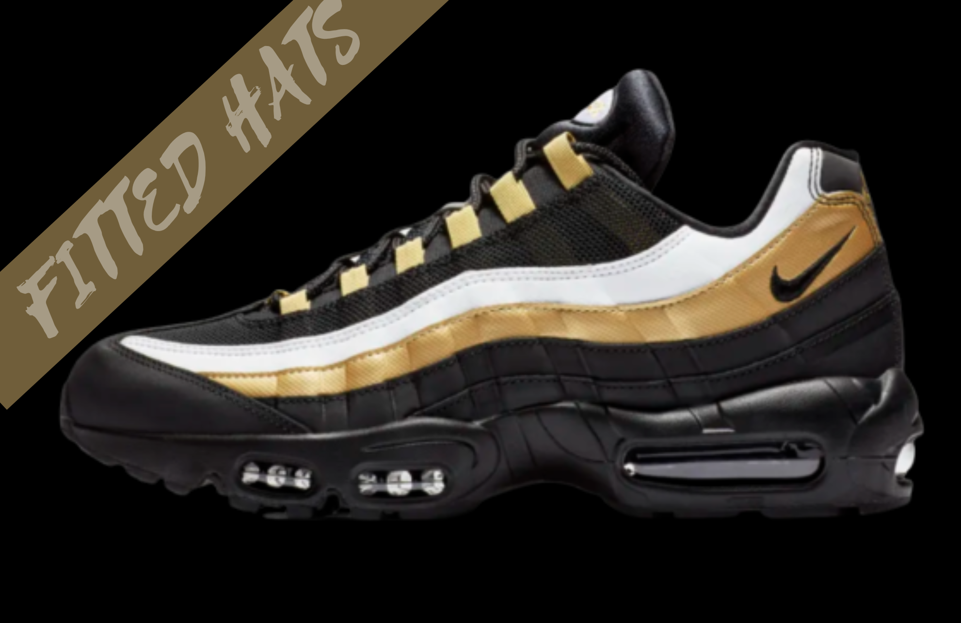Nike Air Max 95 OG 'Black & Metallic Gold & White'