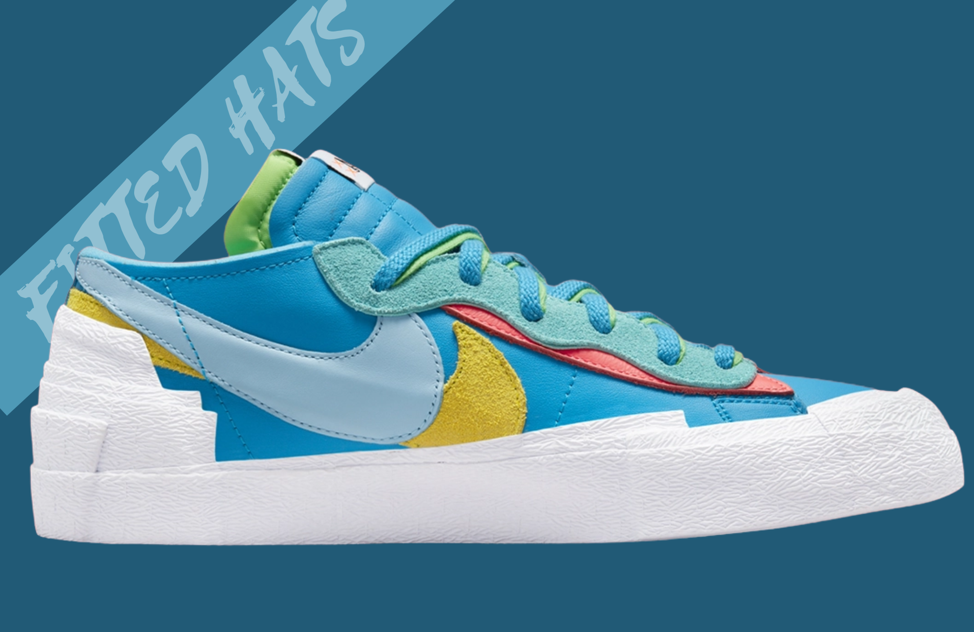 KAWS x sacai x Nike Blazer Low “Neptune Blue”