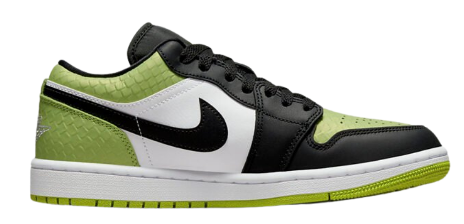 Air Jordan 1 Low Snakeskin Vivid Green