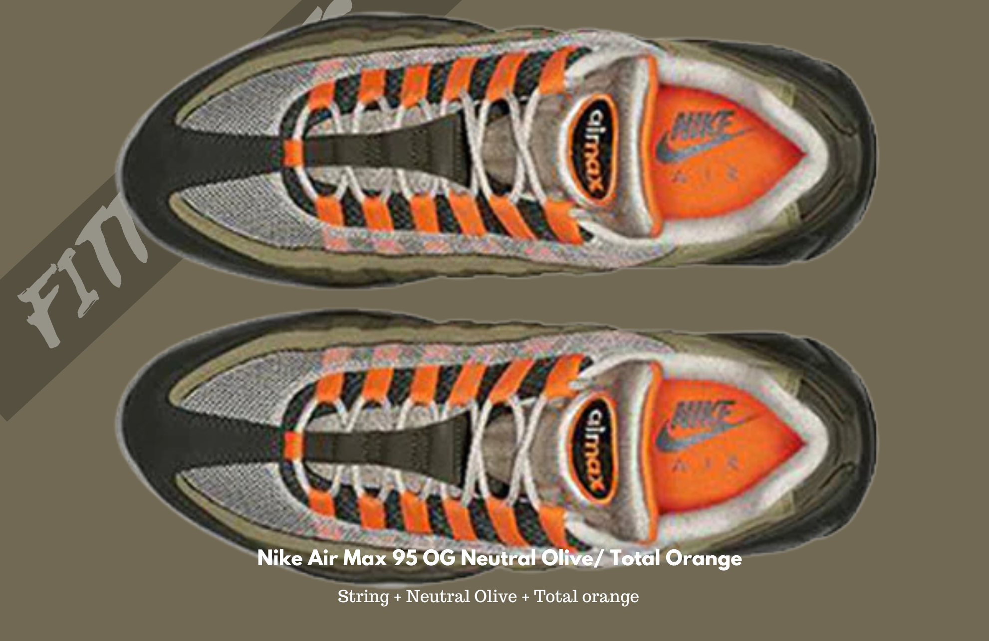 Nike Air Max 95 OG Neutral Olive/ Total Orange