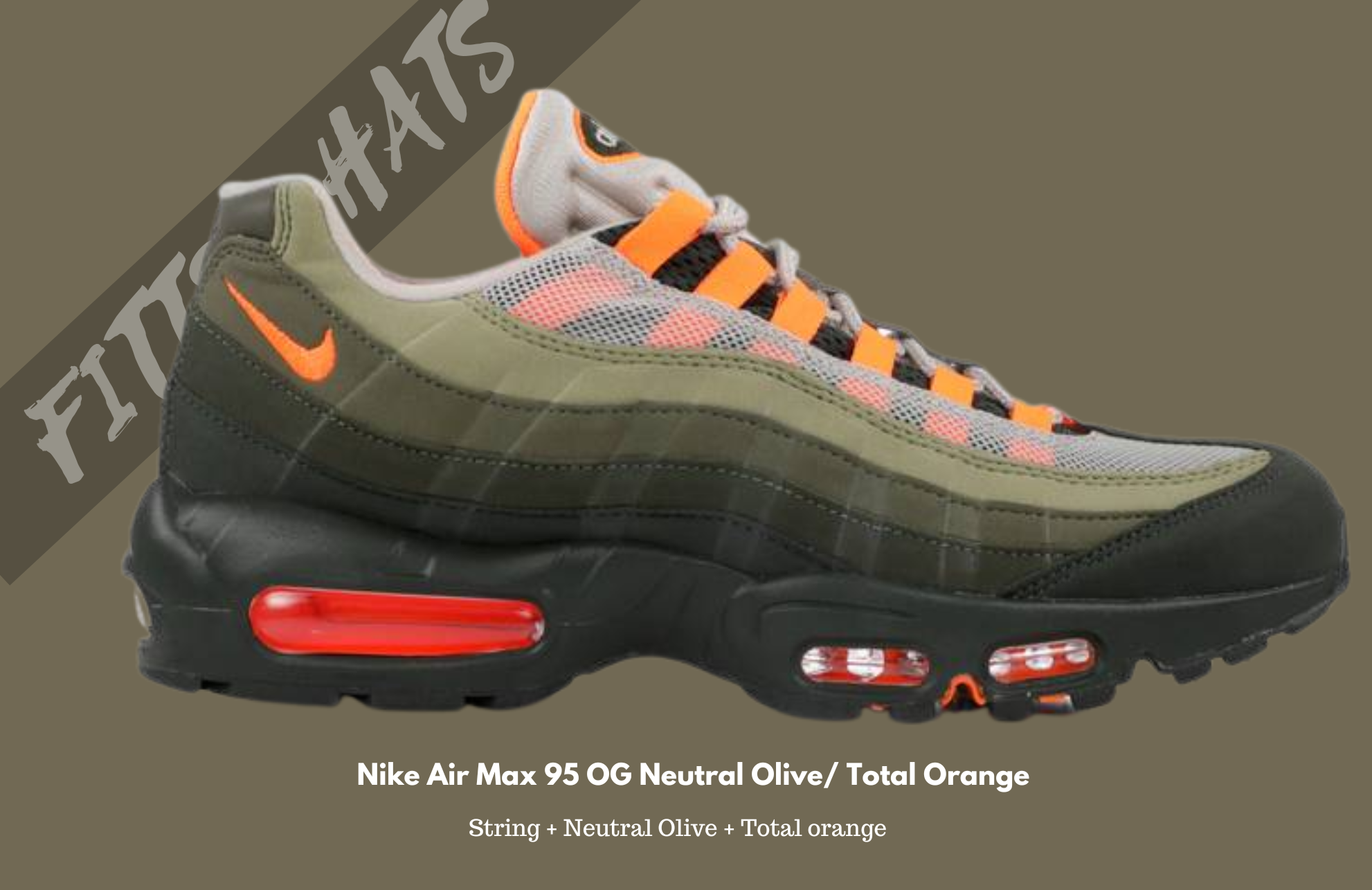 Nike Air Max 95 OG Neutral Olive/ Total Orange