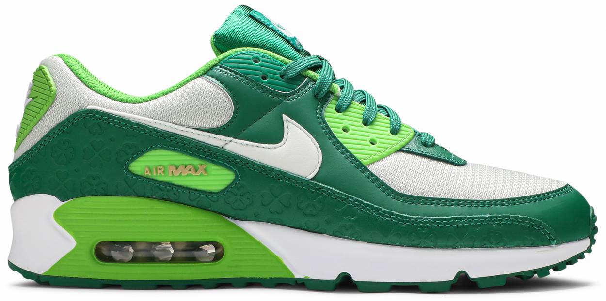 Green Air Max 90's St. Patrick's Day