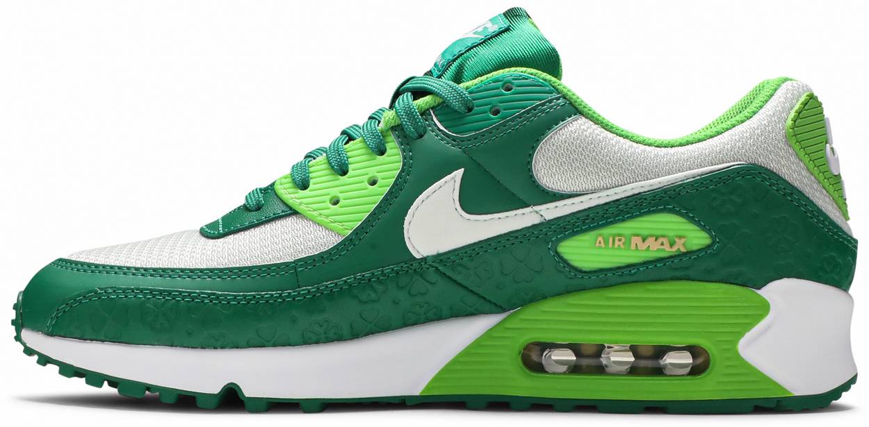 Green Air Max 90's St. Patrick's Day