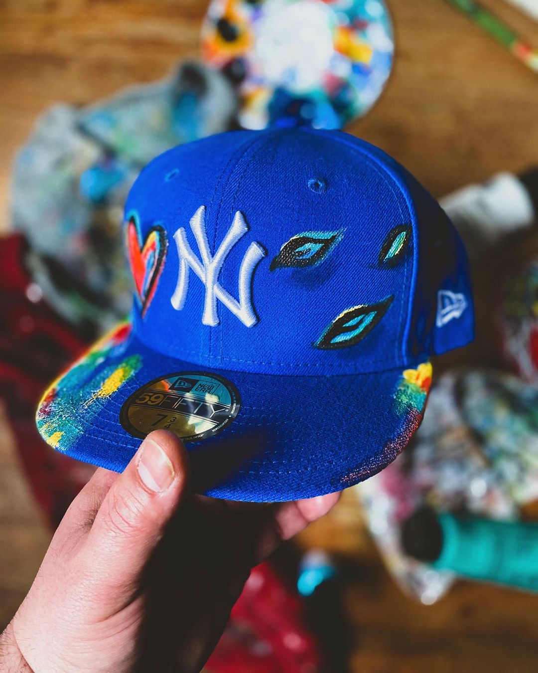 👁️♥️NY fitted hats