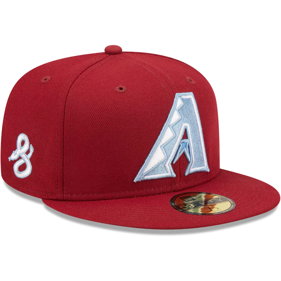 Burgundy + Air Force Blue Fitted Hats