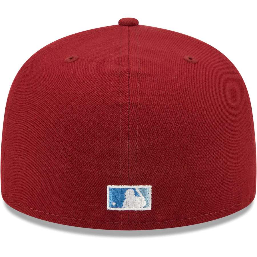 Burgundy + Air Force Blue Fitted Hats